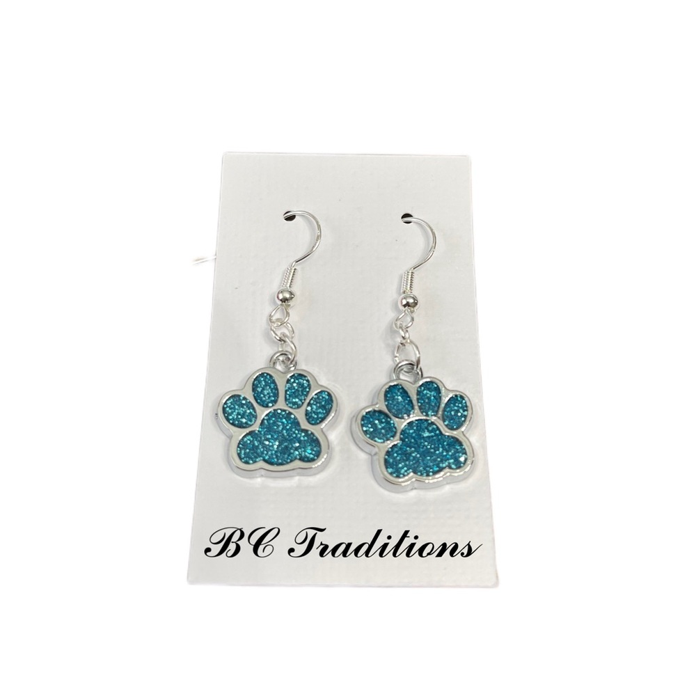 3/$25 Paw Print Dangle Earrings